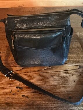 Fossil Black Crossbody Commuter Bag The New American Classic Purse 75082 90s Y2K